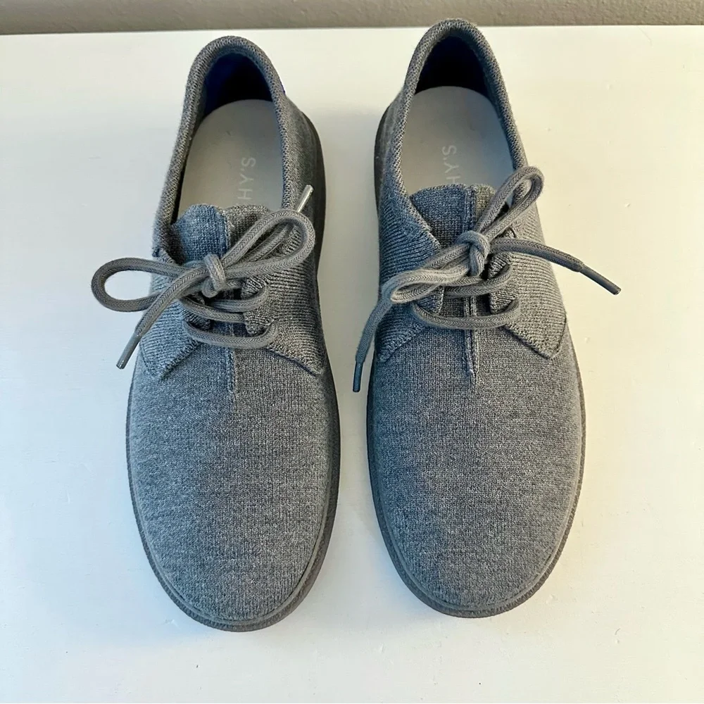 Rothy’s The Monty Mountain Gray Men’s Oxford Size 10